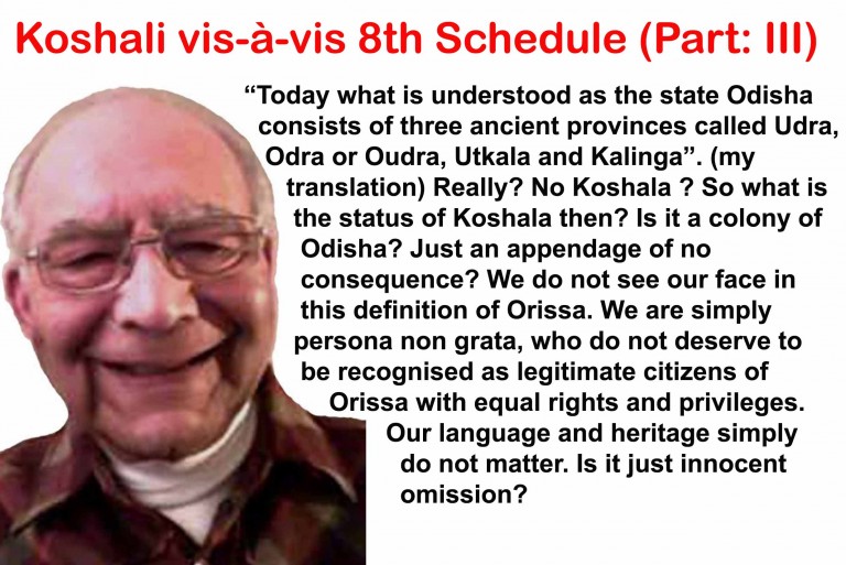 Koshali vis-à-vis 8th Schedule (Part: III)
