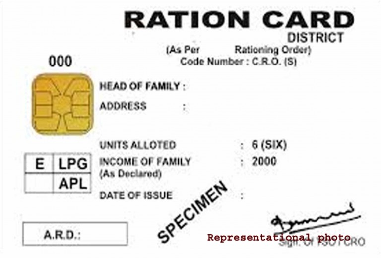 Ration card beneficiary locked panchayat office at Petupali, Bargarh