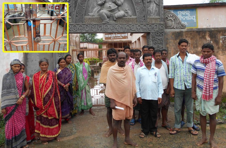 Villagers locked school demanding teachers